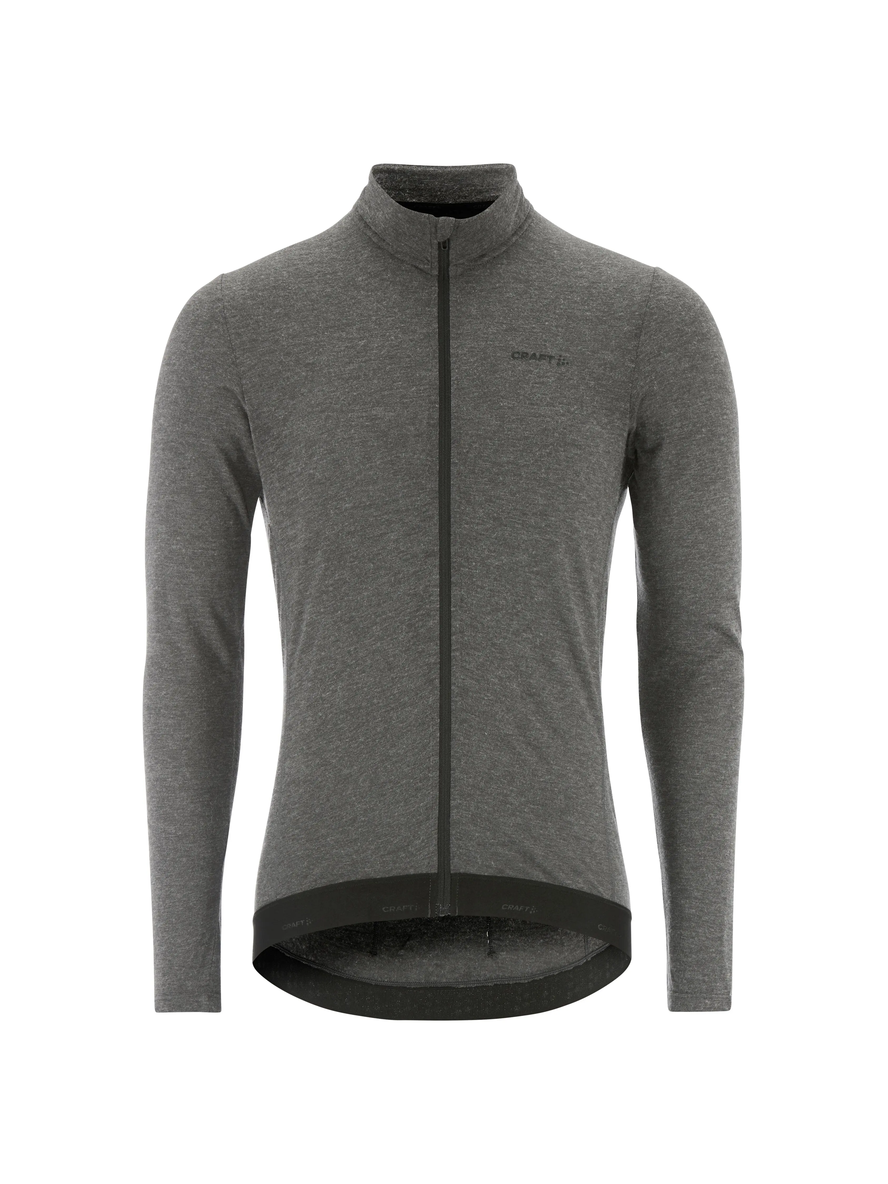 Pánský merino cyklodres CRAFT Bike SubZ Wool LS - černá Velikost