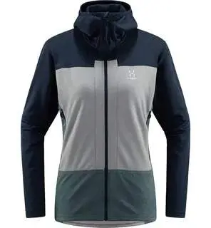 Dámská technická mikina Haglöfs ROC Flash Mid Hood - modrá Velikost: L