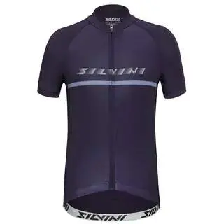 Dětský cyklo dres SILVINI Mazzani modrá Velikost: 122-128