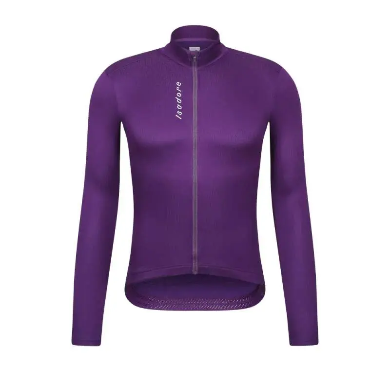 Cyklodres ISADORE  Signature Thermal Long Sleeve Jersey Blackberry Cordial