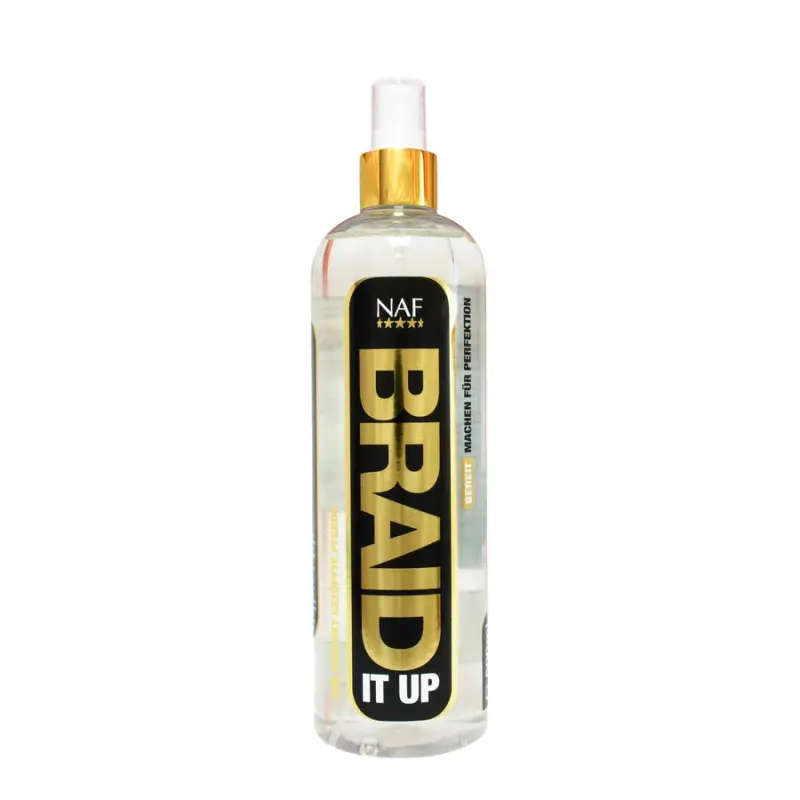 NAF Braid it up pro jednoduché zaplétání hřívy (NAF Braid it up pro jednoduché zaplétání hřívy či ocasu, lahvička s rozprašovačem 500ml)