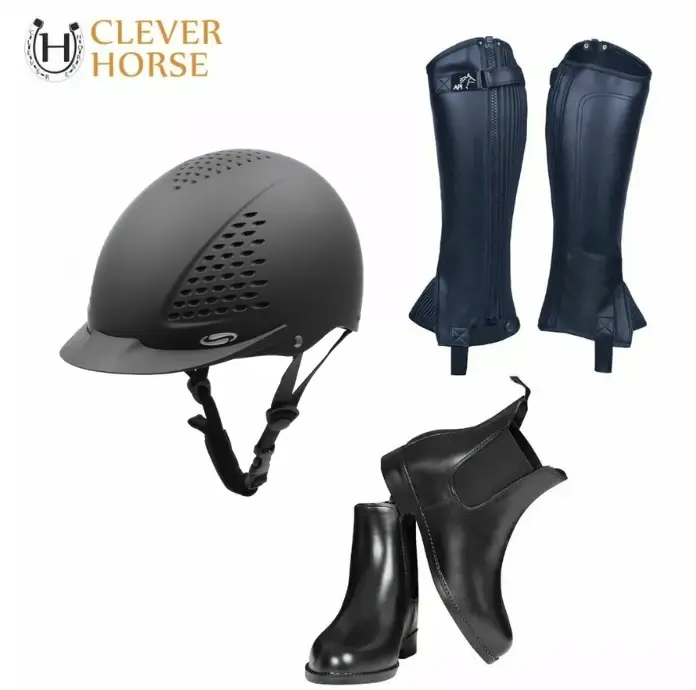 SET PRO JEZDCE ZÁKLADNÍ (Helma + perka + minichapsy)