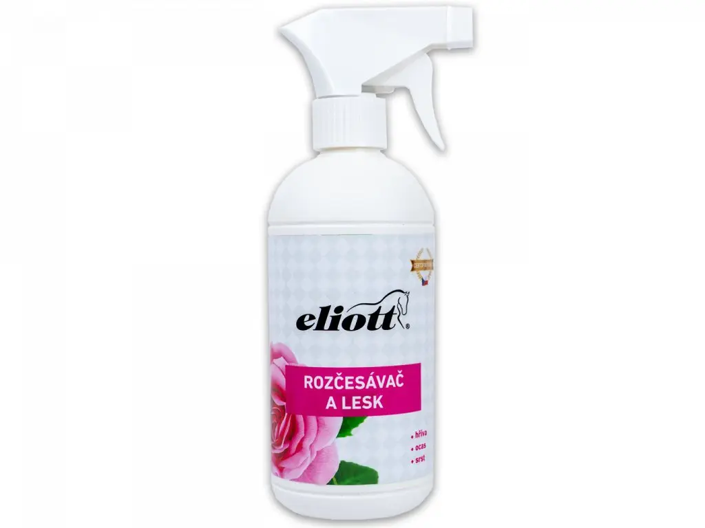 Veterinární rozčesávač a lesk s vůní růží Eliott 500ml