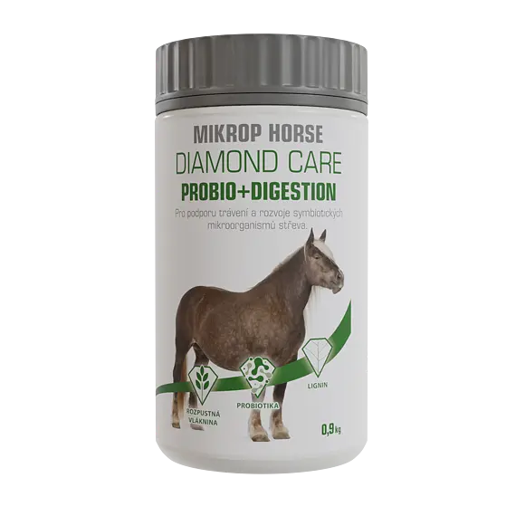 Mikrop Horse Diamond Care Probio+Digestion 900g (PODPORA TRÁVENÍ A ROZVOJE SYMBIOTICKÝCH MIKROORGANISMŮ STŘEV)