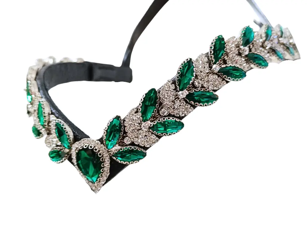 Luxusní čelenka Lunaria Emerald