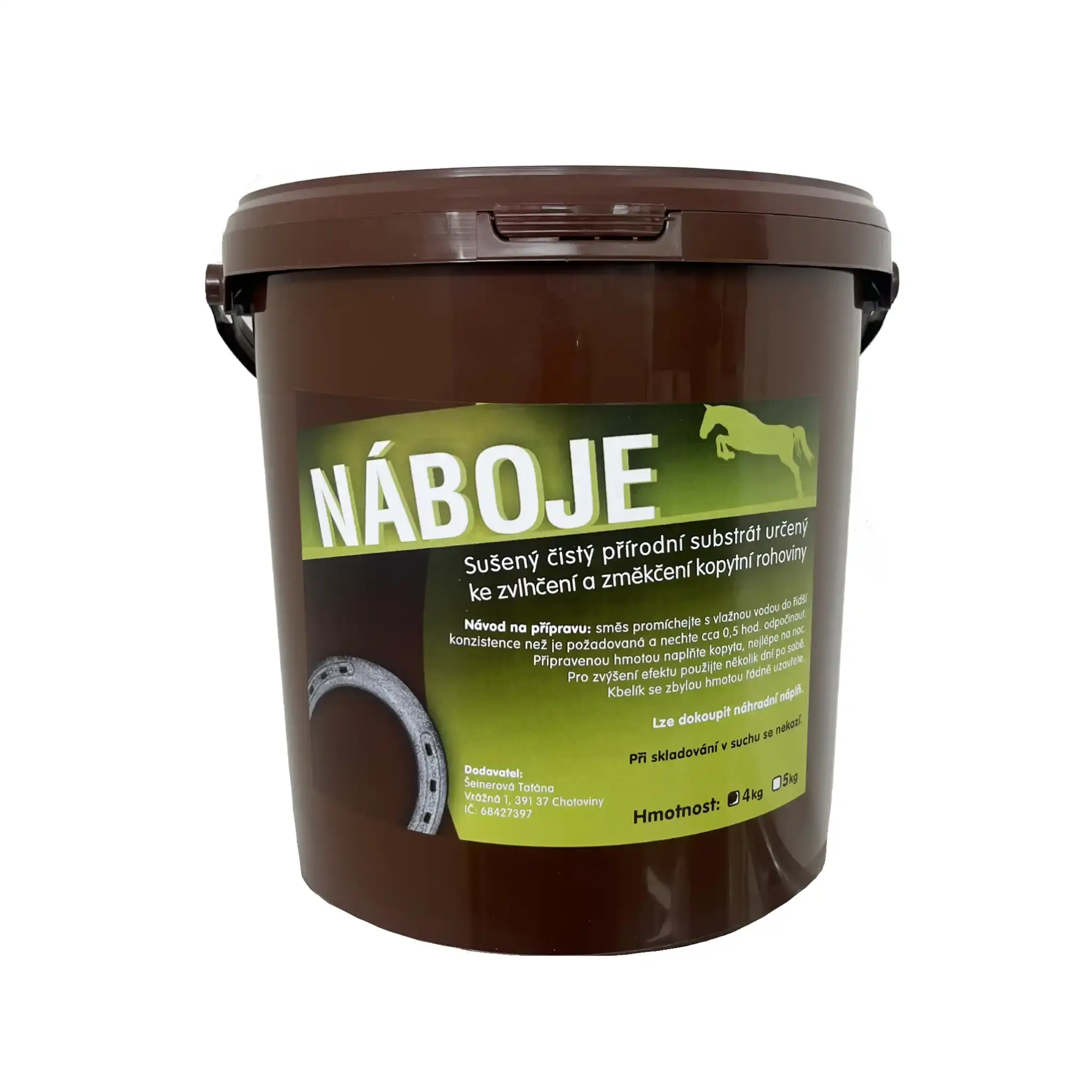 Náboje do kopyt kbelík 4 kg