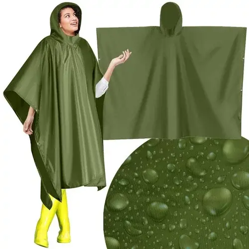 Pončo pláštěnka do deště - zelená