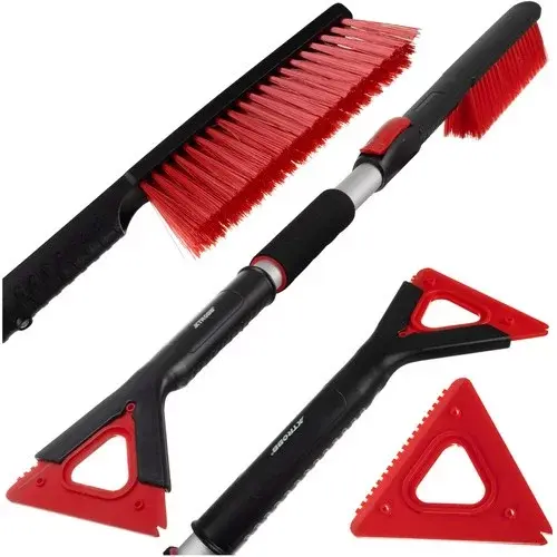 Teleskopická škrabka na led a kartáč na sníh