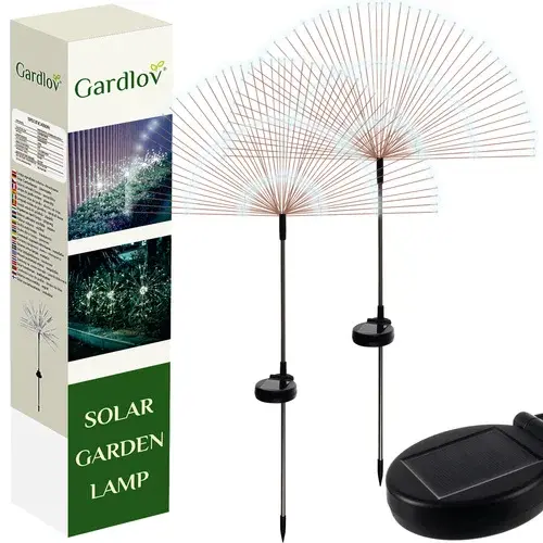 Solární zahradní lampy 2 kusy – pampeliška