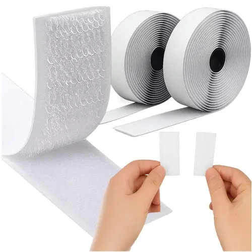 Samolepící suchý zip 2,5 x 500 cm – bílý