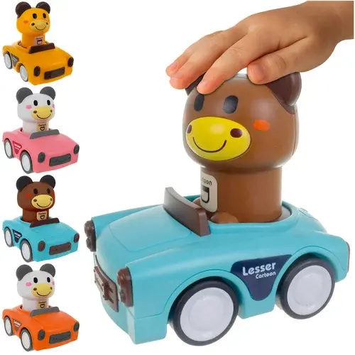 Senzorická autíčka se zvířátky 4 v 1