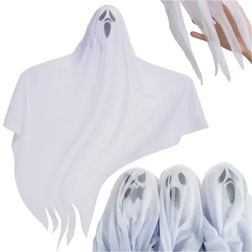 Duch k zavěšení 3 kusy – Halloweenská dekorace 75 cm