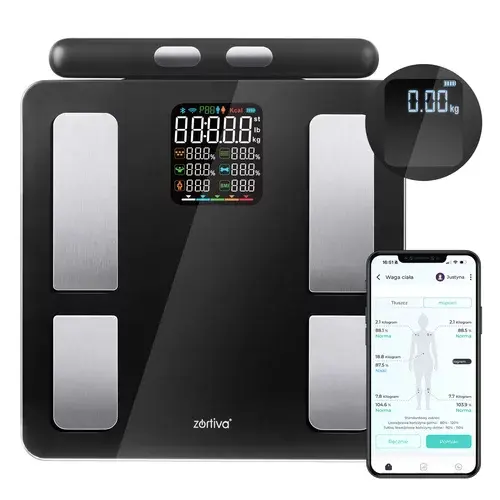 Osobní analytická Bluetooth váha – WiFi ZORTIVA Smart Premium