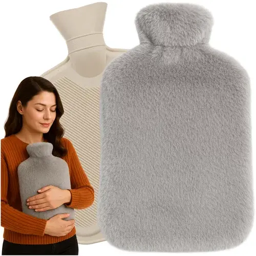 Termofor – velká láhev s plyšovým obalem 3,5 l