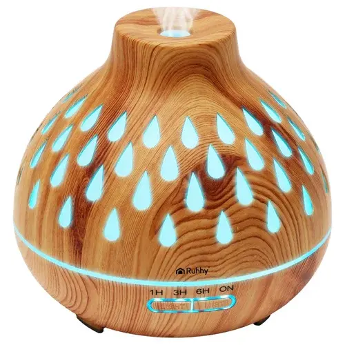 Aroma difuzér Puri – zvlhčovač vzduchu 400 ml s LED podsvícením