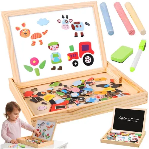Magnetická oboustranná tabule - 108 kusů příslušenství