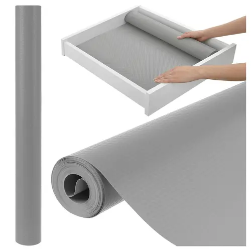 Protiskluzová podložka do šuplíků 500 × 50 cm – šedá