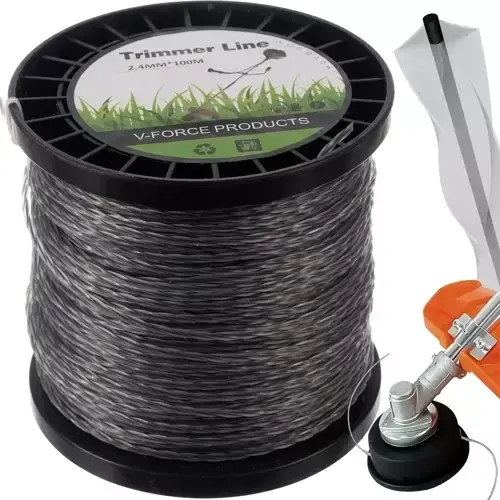 Žací struna do křovinořezu 2,4 mm x 100 m - zesílená, kroucená