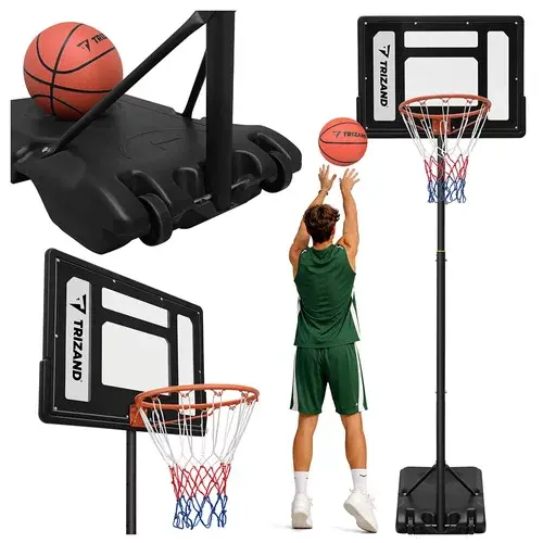 Basketbalový koš 150-259 cm + míč - nastavitelný, volně stojící