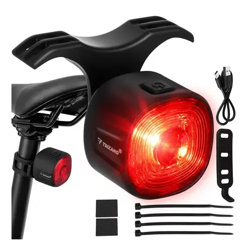 Zadní LED světlo na kolo – 6 režimů, IP66