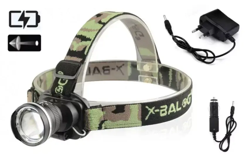 LED dobíjecí čelovka BL6807 – ZOOM CREE LED 500 lm