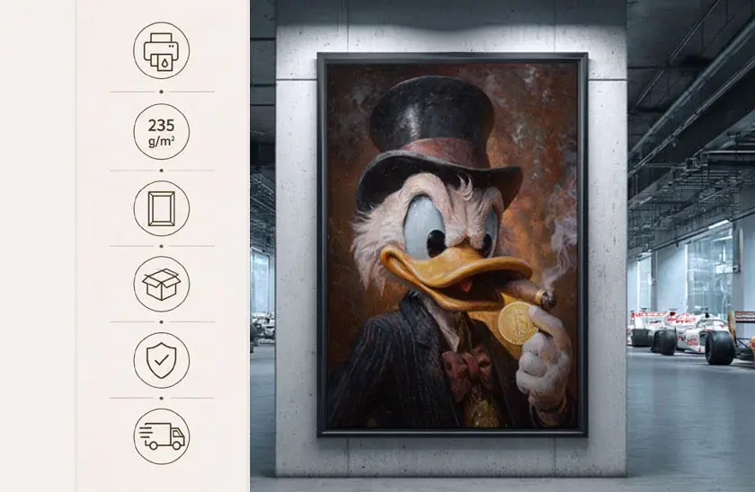 Zlatý magnát - obraz - Stylizovaná postava v luxusním retro stylu 52