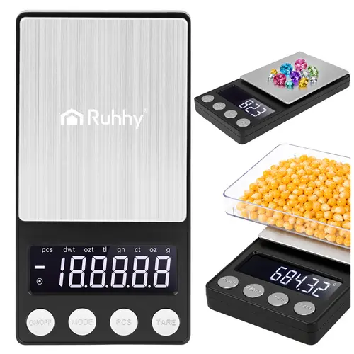 Přesná kapesní váha 500 g / 0,01 g – ideální pro šperky, laboratoře, hobby a kuchyni