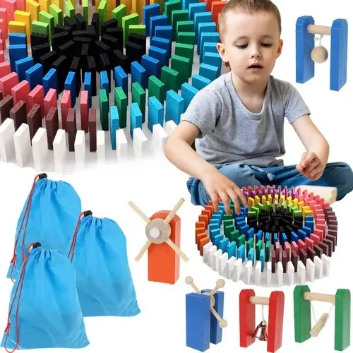 Dřevěné domino Culodrome – 1131 dílků