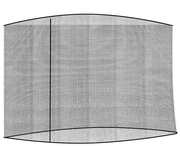 Moskytiéra na zahradní slunečník 300 cm - černá