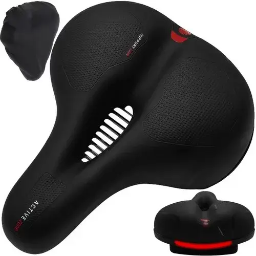 Cyklistické sedlo ACTIVE s větráním a vodotěsným potahem