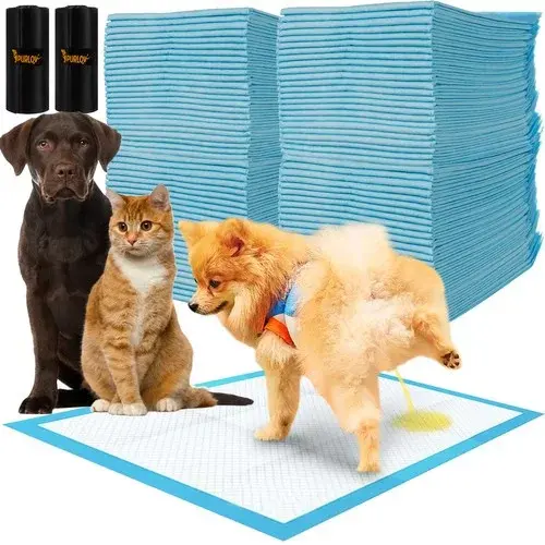 Absorpční hygienické podložky 100 ks – 60x40 cm + sáčky na exkrementy