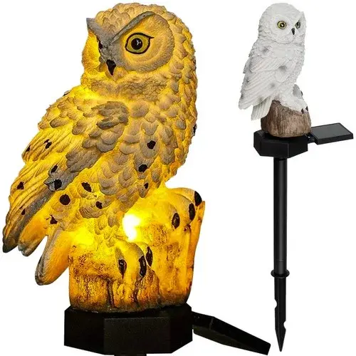 Solární zahradní lampa – sova