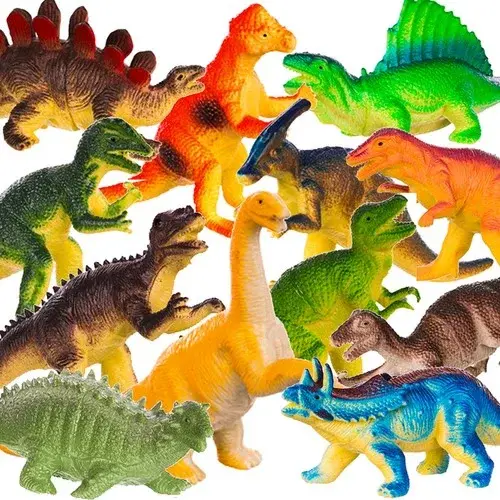 Sada zvířatek 12 dinosaurů