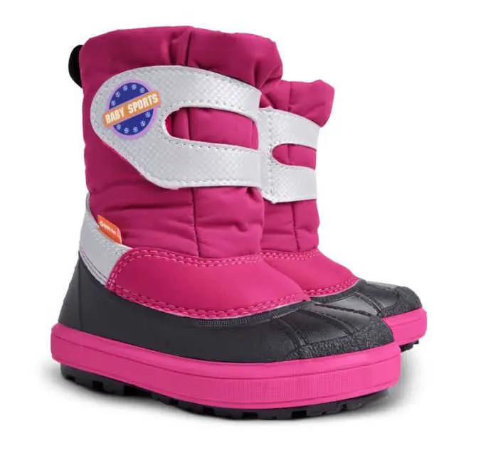 DEMAR Dětské sněhule BABY SPORTS 1506 A růžové