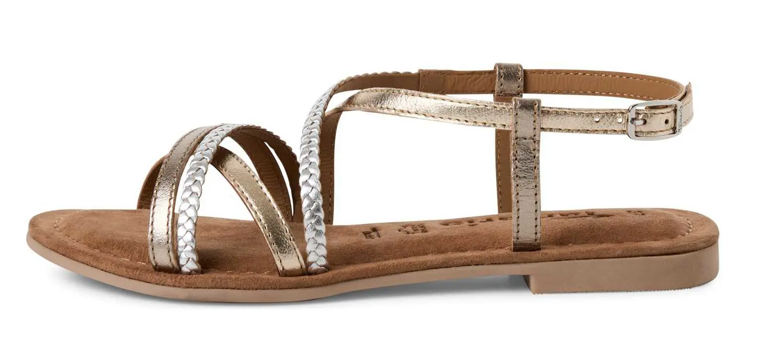 Tamaris 1-28139-44-116 Dámské sandály champagne
