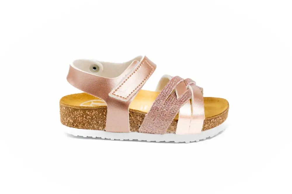 Dětské pantofle rose gold