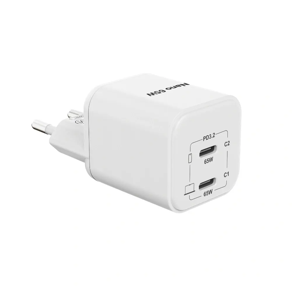 Cubenest PD GaN Nano adaptér 2xUSB-C 65W N2D65