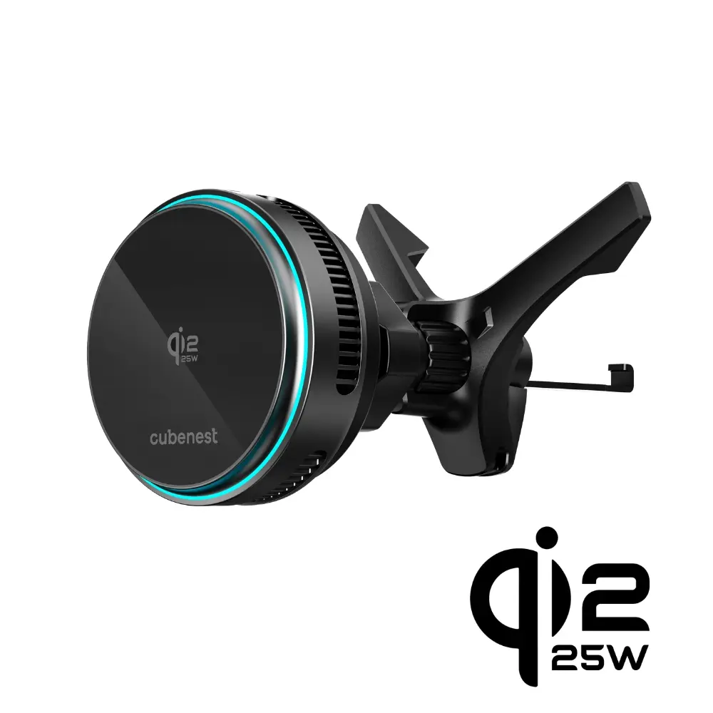 Cubenest Qi2.2 Chladící magnetická bezdrátová nabíječka do auta SQ1C2