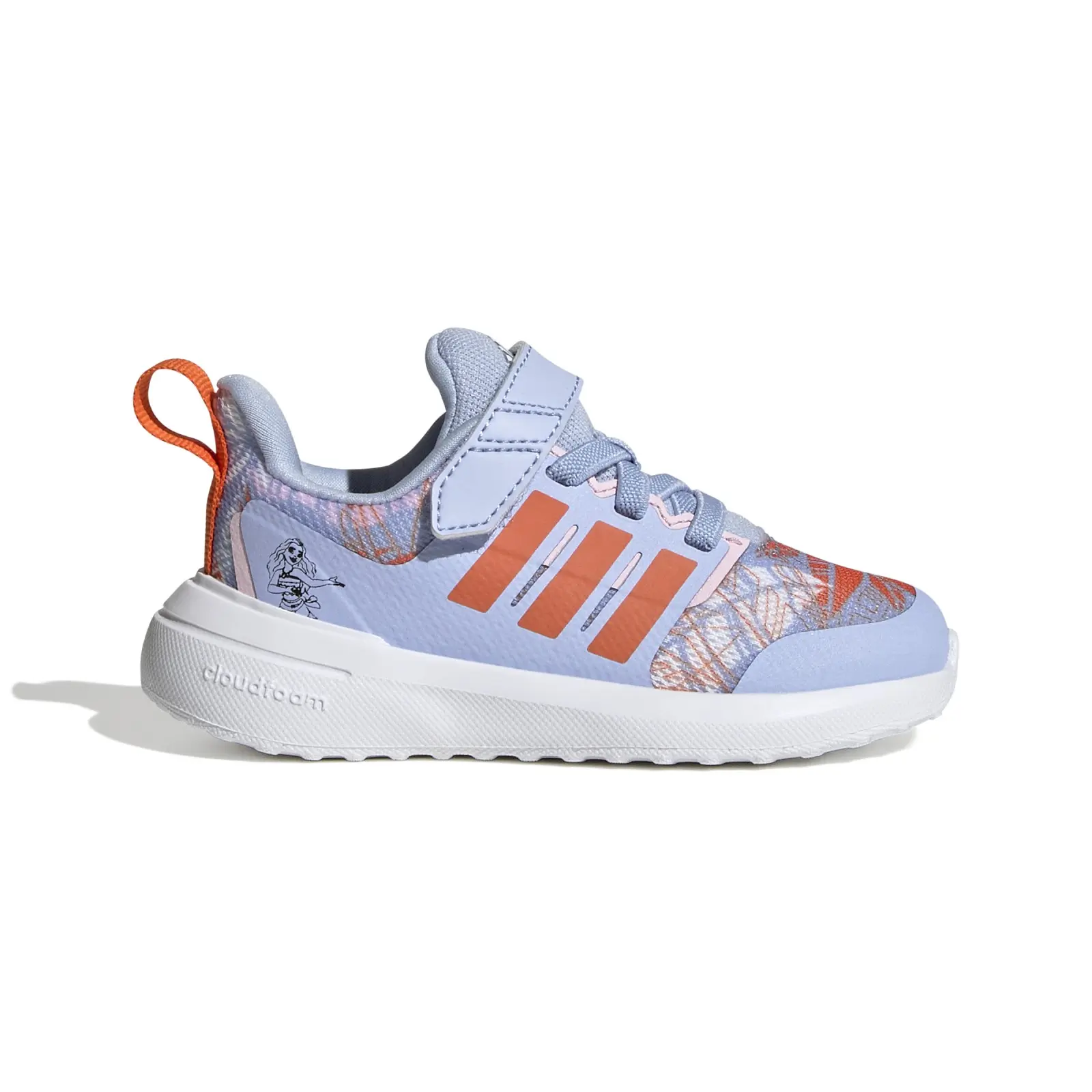 adidas x Disney FortaRun 2.0 Moana Cloudfoam Elastic Lace Top Strap Shoes