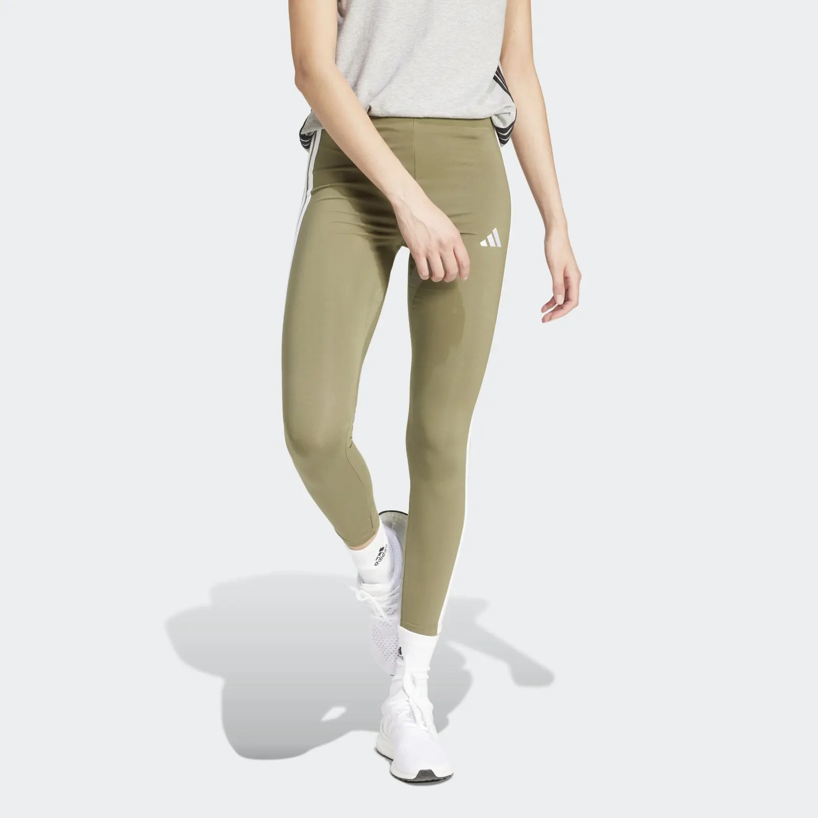 adidas Essentials 3-Stripes Cotton Leggings
