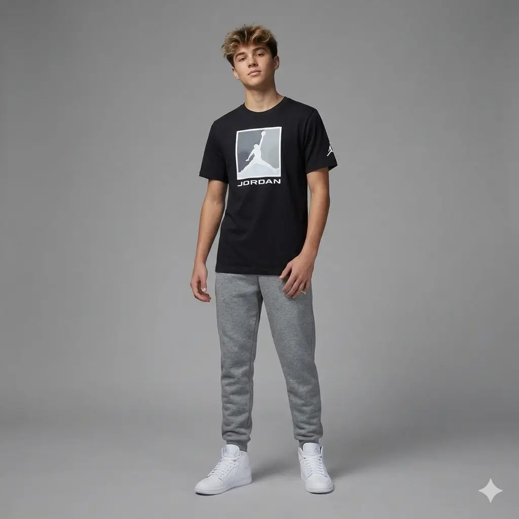 Jordan boys m j flt ess bl 3.0 ss tee