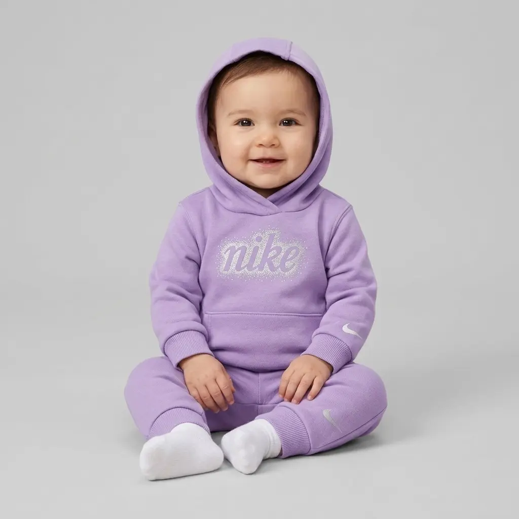 Nike swoosh sparkle flc hdy set