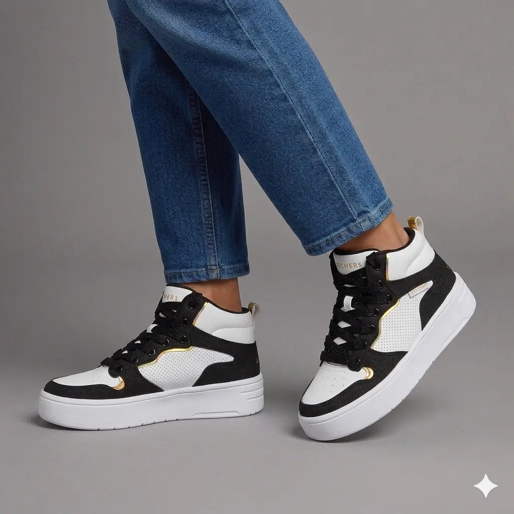 Skechers court high-shine kic