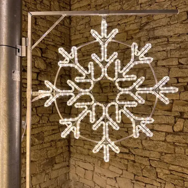 DLED EFD08W LED světelný motiv vločka, teple bílá, pr. 85 cm