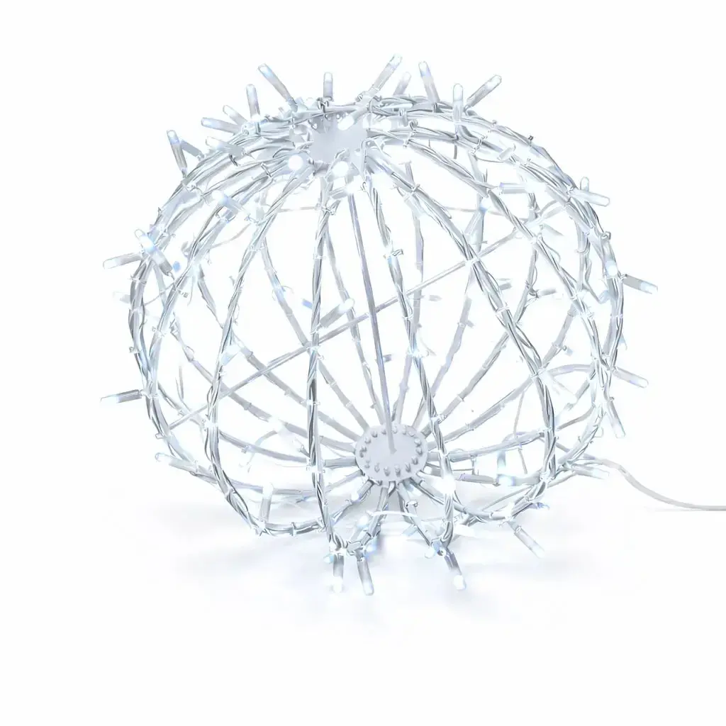 DecoLED LED světelná koule, ledově bílá, pr. 40 cm