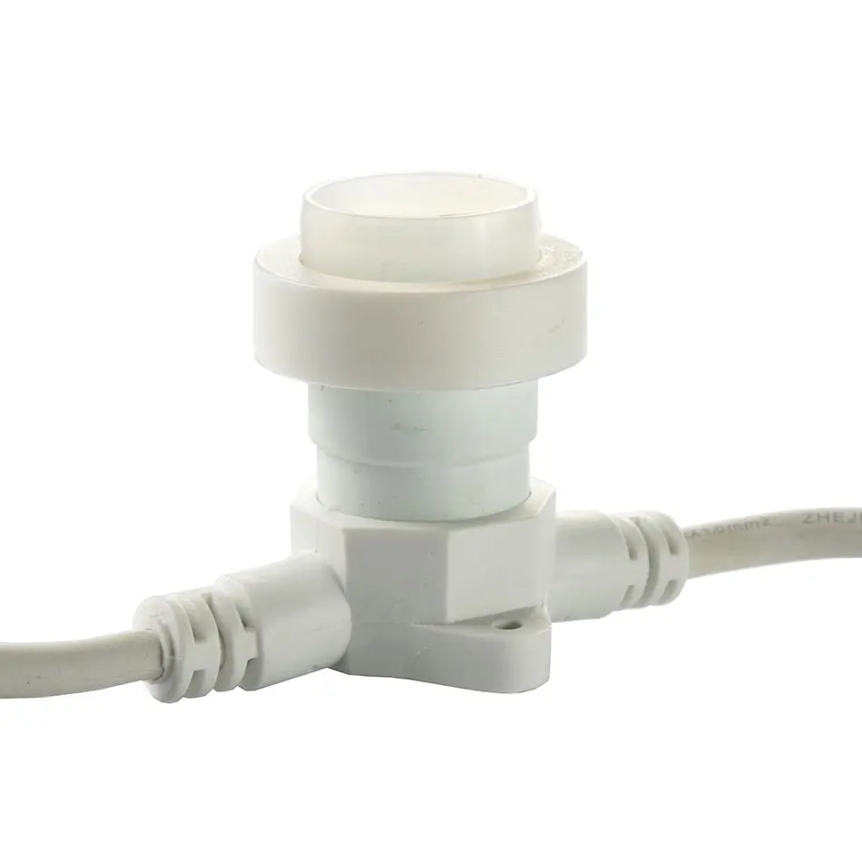 Easy Fix objímka pro žárovky s paticí E27, 0,3 m, 1 objímka, IP67, bílá barva