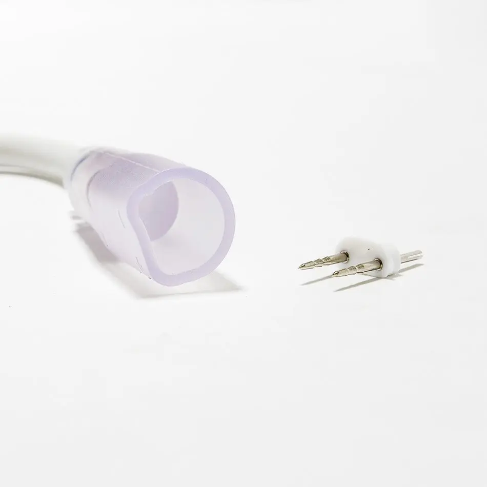 Napájecí kabel pro D-TYP jednostranný LED Neon, IP67, 1,5 m, bílý
