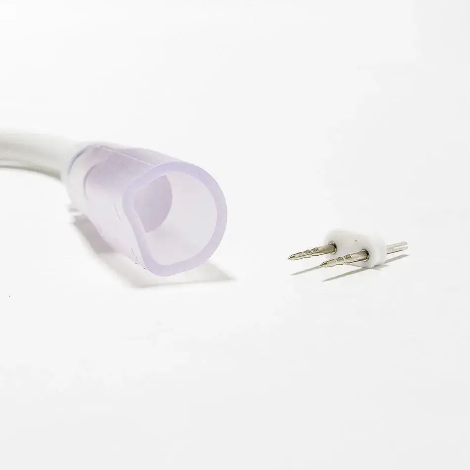 Napájecí kabel pro D-TYP jednostranný LED Neon, IP67, 1,5 m, bílý