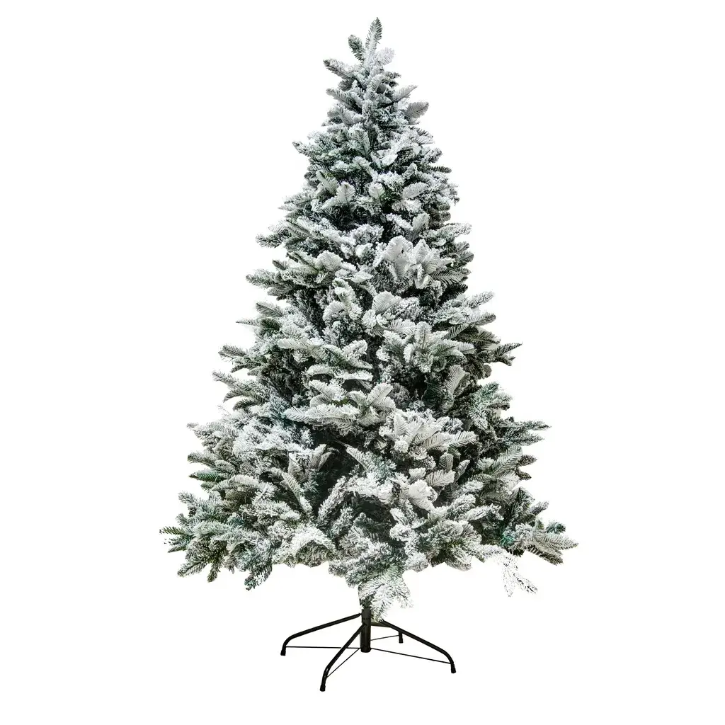 DLED K064 DECOLED Umělý vánoční stromek bílý, 180 cm, smrček s 2D a 3D jehličím
