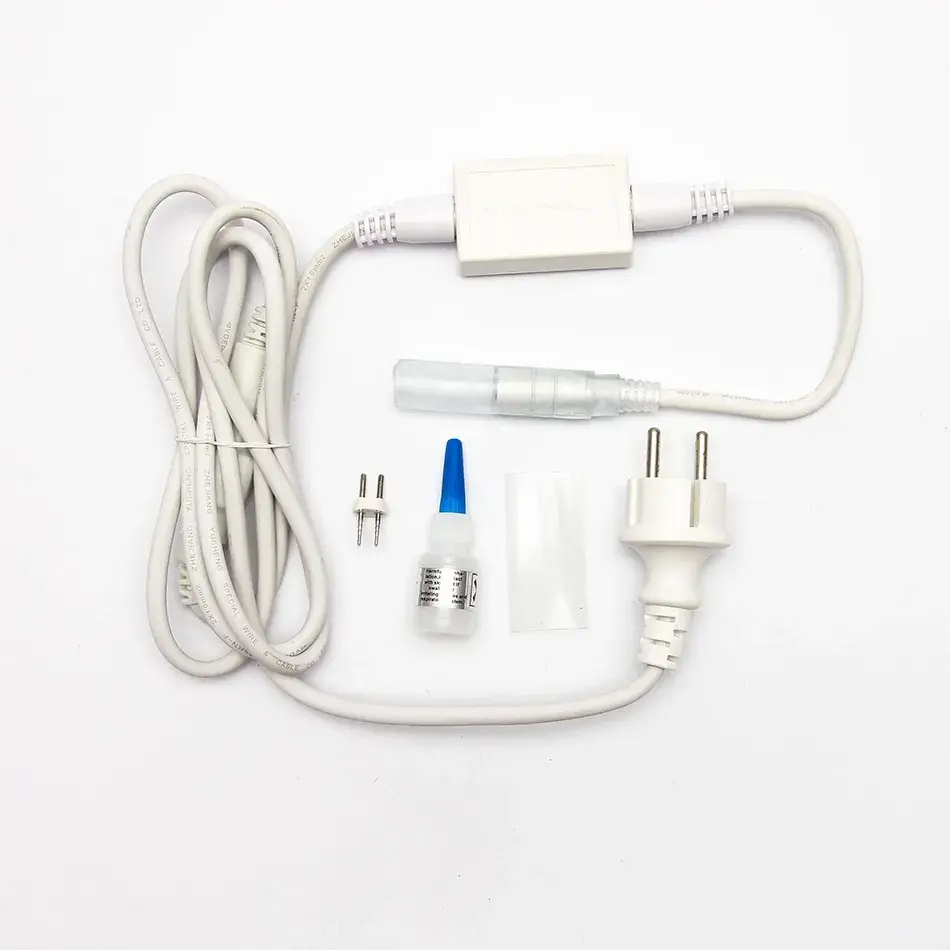 Easy Fix startovací sada AC/DC pro světelné hadice, bílý, IP67, 480 W